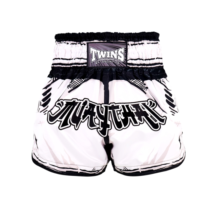 Муай Тай Шорти - Twins - TTBL COMIC - White